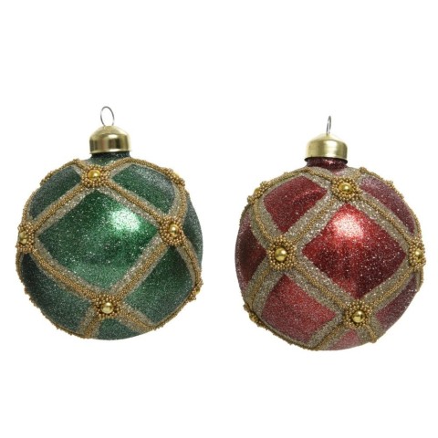 SFERA VETRO D8 GLITTER 2ASS